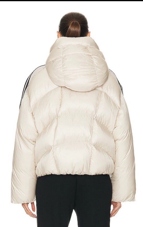 Rare Moncler X Adidas Fusine Short Down Jacket 4/ White/Ivory Full Zip NWT image 3