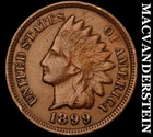 1899 Indian Head Cent- Very Fine- Scarce Better Date No Reserve #J7454