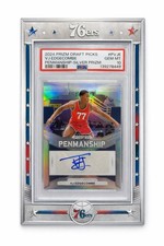 2024 Prizm Draft Picks VJ Edgecombe Penmanship-SILVER PRIZM #PVJE GEM MT 10