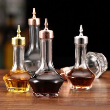 Cocktail Bitters Bottles With Stainless Steel Cap Vintage Professional Bar Tools