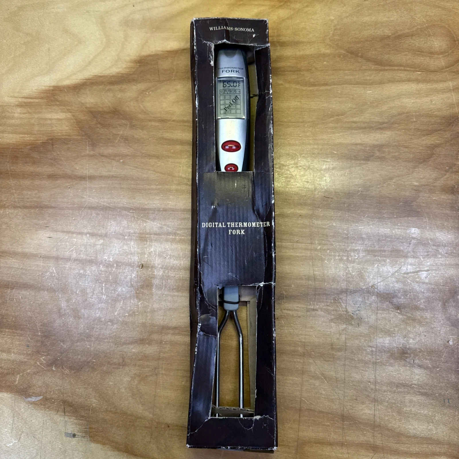 Williams-Sonoma Digital Meat Thermometer Fork W/ Auto Function Model ET 64