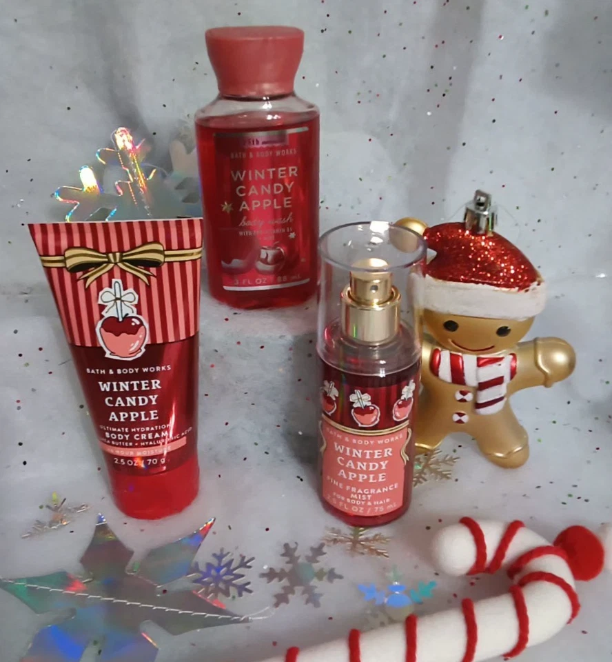 Bath & Body Works 5 piezas Invierno Caramelo Manzana Mini/Juego de Viaje y Bolsa de Regalo Foto 2 de 4
