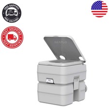 Lightweight 5.3 Gallon Portable Toilet for Boats and Camping - Easy to Maintain