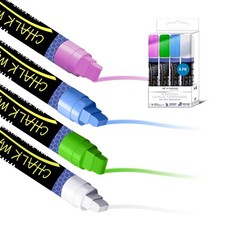 Washable Window Liquid Chalk Paint Markers for Cars, Safe, Dust-Free, Non-Toxic