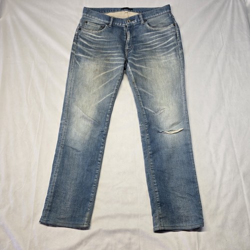 Jun Hashimoto Stretch Jersey Denim Jeans Men Size 32x28 Japanese Made