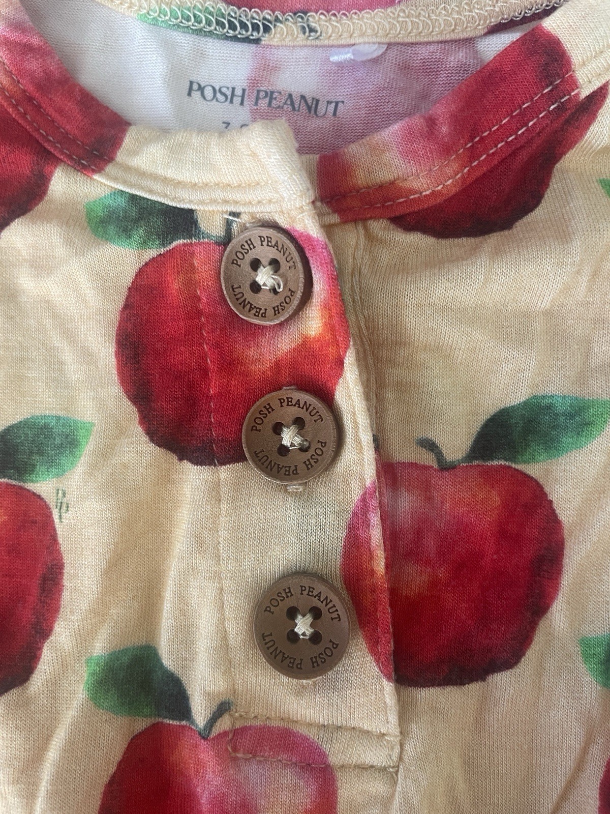 Posh Peanut Viscose from Bamboo Apple one piece bodysuit twirl dress 3-6 months