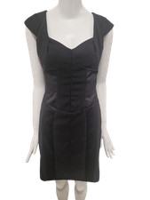 Warehouse Black Bodycon Dress - UK 10