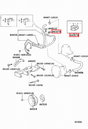 Genuine Crown JZS153 JZS151 JZS141 JKS175 3.0 2.5 Pressure Feed Hose Tube Gasket - Bild 13 von 20