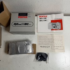 Pentax Espio 90MC Silver Built-In Flash Compact 35mm Point  Shoot Film Camera