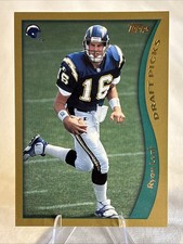 Ryan Leaf 1998 Topps Rookie Card #332 San Diego Chargers Draft BUST