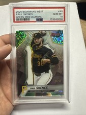 2025 Bowman’s Best Paul Skewed Green Mini Diamond