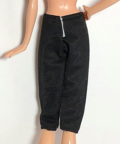 Barbie Doll Clothes Black Knee Length Pants Bottoms P369 - Picture 2 of 2