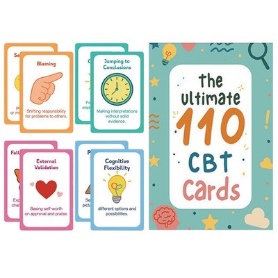 Psychological and emotional coping skills card 110 sheets of emotion regulation