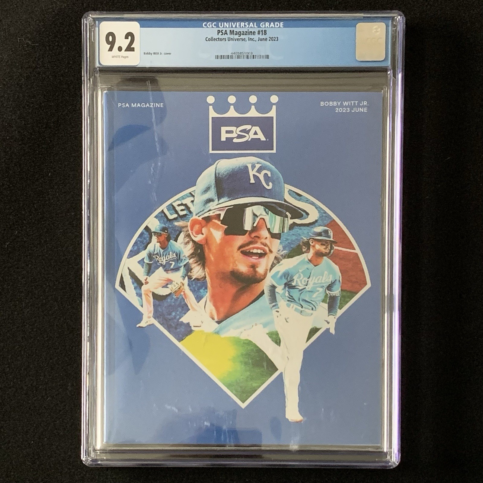 Bobby Witt Jr. Rare PSA Magazine June 2023 CGC 9.2 Kansas City Royals No Label