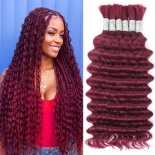 Hotlulana Human Braiding Hair Boho Braids 150g 22 Inch Curly Boho Hair Braiding
