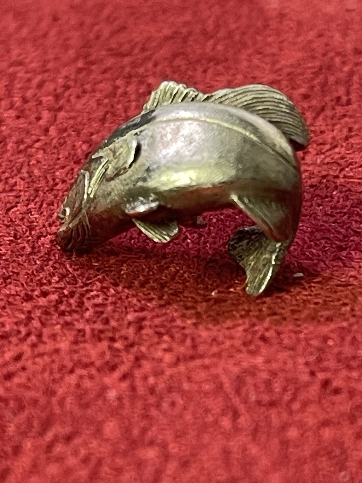 Solid Sterling Silver Original Sid Bell Trout Tie… - image 9
