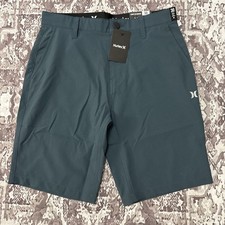 NWT Hurley All Terrain Hybrid Walk Shorts Dark Slate Blue Men s Size 30. A4
