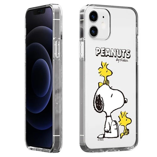 Snoopy and Woodstock Clear Jelly Case for iPhone 17 16 Pro Max Plus Air Korea