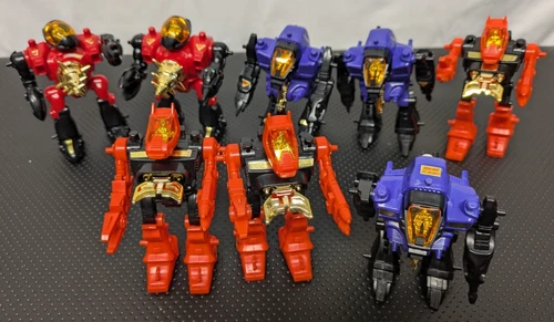 Lot of 8 Starrior Action Figures 5 Working Tomy Japan 1984 -NH