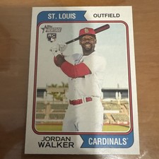 2023 Topps Heritage #35 Jordan Walker RC Image Variation SP Cardinals Rookie 🔥