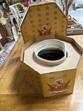 New NOS Knox NY Octagonal Triple Hat Box Inserts Bowler Fedora Hat Wool 11542 M