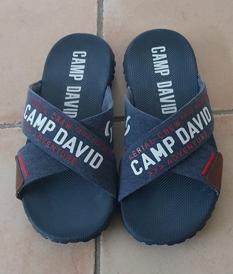 Camp David Slipper Pantolette Gr. 45 Blau Neu