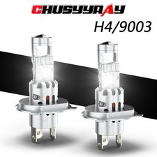 2x H4 9003 LED Headlight Bulbs High Low Beam Conversion Kit 6000K white