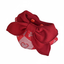 Engagement Photo Prop, Pet Scarf, Red Ribbon Tie