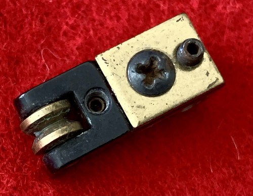 Vtg Kahler Flyer 2300 Tremolo Bridge Original Black String Saddle Made in USA