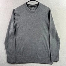 Smartwool Sweater Mens Large Gray Sparwood Crewneck Pullover Merino Wool Blend