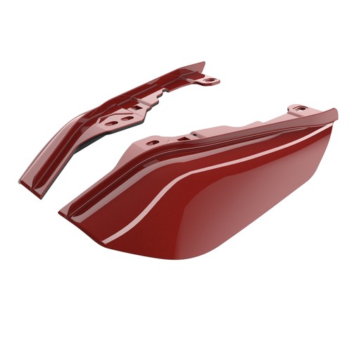 Deflectores de aire de cuadro medio Red Hot Sunglo para Harley Davidson Touring 2009+ - Imagen 4 de 10