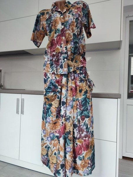 Women Monsoon Suit Multicolor Cotton 34 / XS / 42