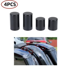 4 x Black Docking Hardware Point Covers Fit for Harley Touring FLHR FLHX FLTR
