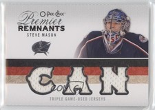 2009-10 O-Pee-Chee Premier Remnants Triple 7/35 Steve Mason #PRT-SM 2d8