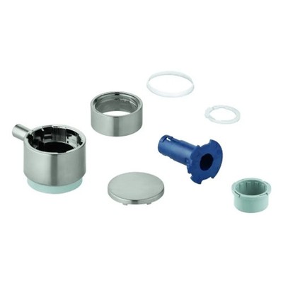 GROHE Absperrgriff Aquadimmer,rund,für THM Fertigmontageset,m.Kappe,supersteel