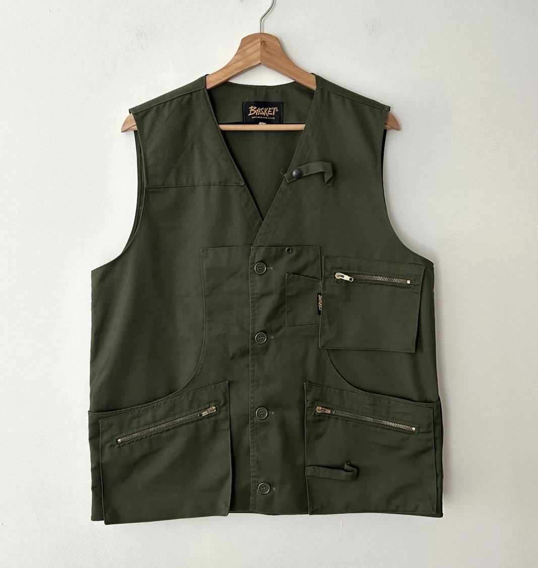 Vintage Cargo Vest Tactical Outdoors Military Hunting Fishing Green Mens Size 50