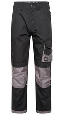 JCB Trade Rips Stop Mens Cargo Work Trade Trousers - Regular Leg size 40 Black