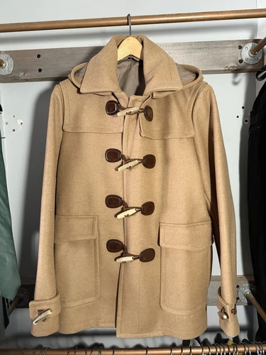 Cappotto uomo Gucci taglia 48 lana marrone cappuccio staccabile