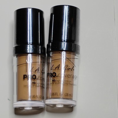 LA Girl - Pro Coverage HD Foundation - Nude Beige 0.95 fl oz (2-pack)