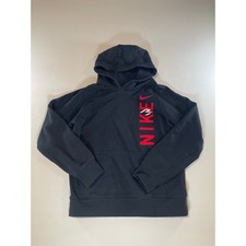 Nike Logo Hoodie Black Youth Size M