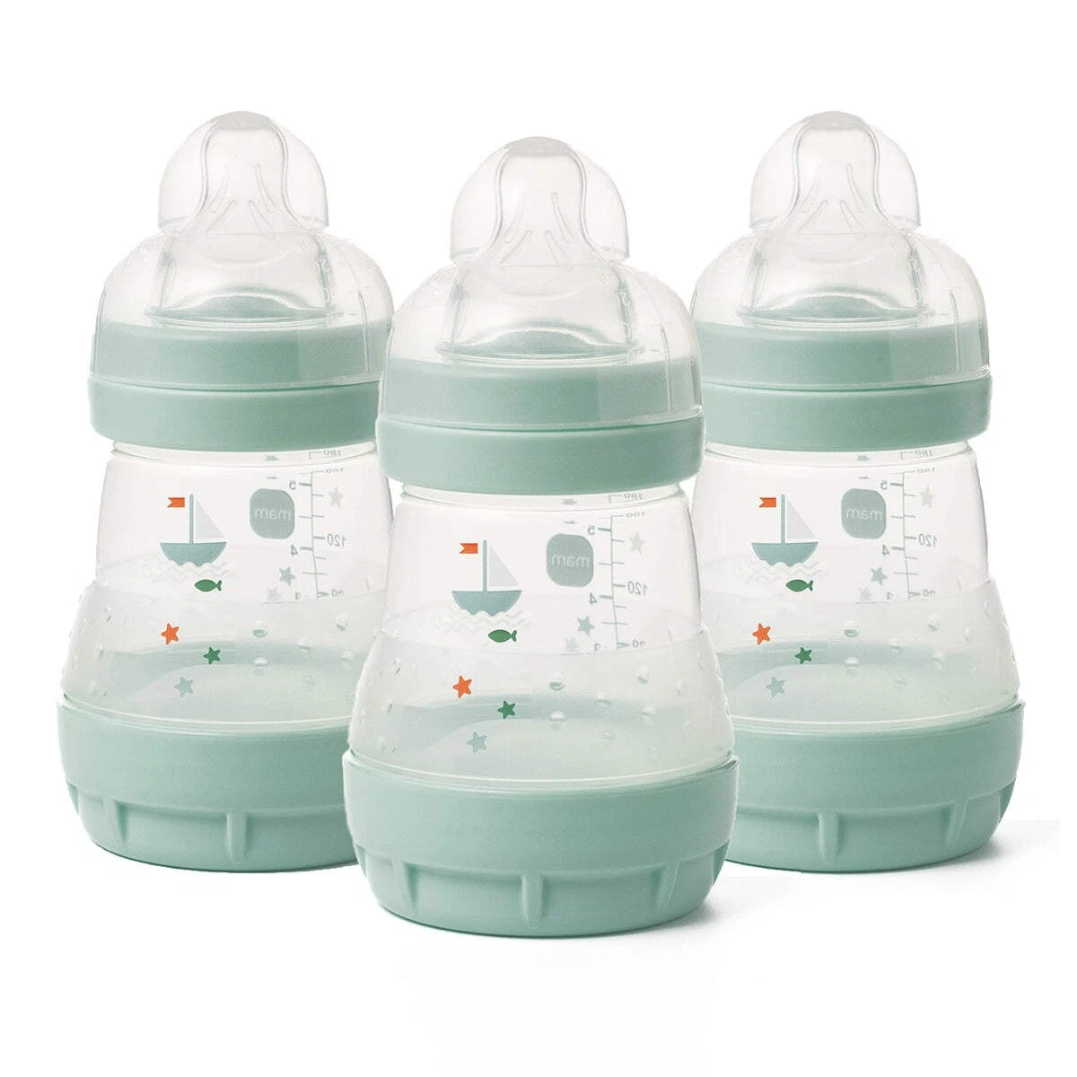 MAM Easy Start Anti-Colic Baby Bottles 160ml 3 Pack – Feeding Bottles - NEW
Opens in a new window or