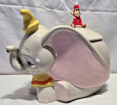 1992 Disney s Dumbo and Timothy Cookie Jar VTG Excellent Condition