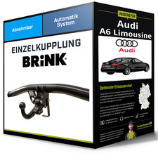 Abnehmbare Anhängerkupplung für AUDI A6 Limousine 2004-2011 Typ 4F/C6 Brink NEU