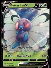 BUTTERFREE V 001/189 HOLO ULTRA RARE DARKNESS ABLAZE POKEMON NM