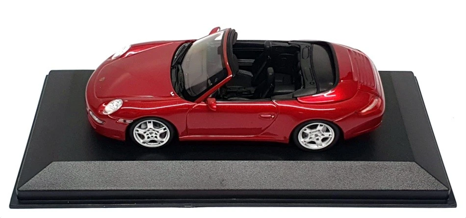 Maxichamps 1/43 Scale 940 063031 - Porsche 911 Carrera S Cabrio - Met Red - Image 4 of 4