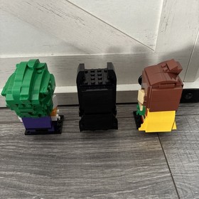 Lego Brickheadz Batman Lot Batman 41585 Robin 41587 Joker 41588 Pre-Owned Comple