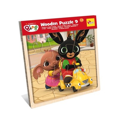 Holzpuzzle Lisciani 9 Teile für Kinder ab 1 Jahr, Babyspielzeug, Feinmotorik