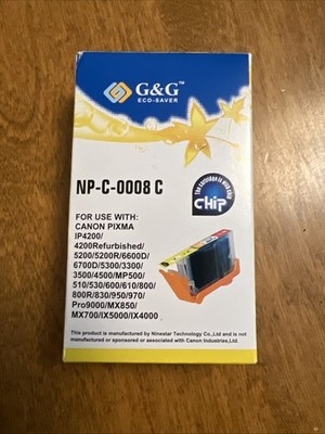 G&G Eco-Saver Ink Cartridge NP-C-0008 C New