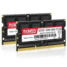16GB 2x8GB DDR3 RAM 1600MHz PC3-12800 CL11 Laptop Memory SODIMM, 204-Pin 1.5...