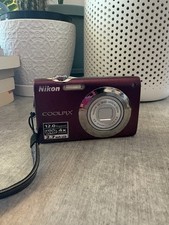 Nikon COOLPIX S3000 Compact Camera Purple 12MP 4x Zoom 2.7" USB
